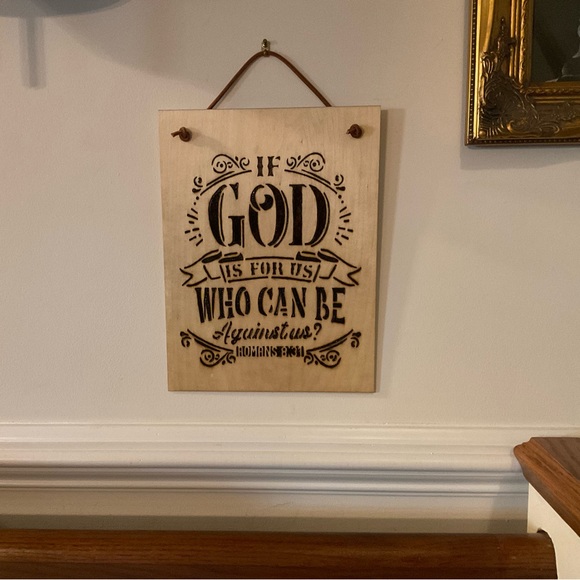 🕊🇺🇸Romans 8:13 Scripture Verse Hand Burned & Ready To Hang Wood Sign! - Picture 4 of 11